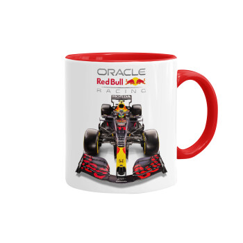 Redbull Racing Team F1, Κούπα χρωματιστή κόκκινη, κεραμική, 330ml