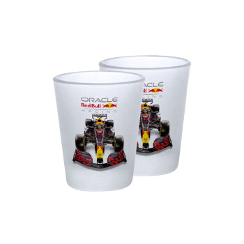 Redbull Racing Team F1, Σφηνοπότηρα γυάλινα 45ml του πάγου (2 τεμάχια)