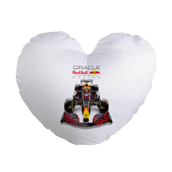 Redbull Racing Team F1, Μαξιλάρι καναπέ καρδιά 40x40cm περιέχεται το  γέμισμα