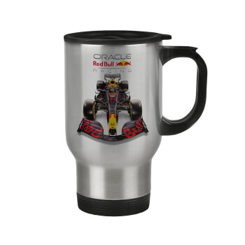 Redbull Racing Team F1, Κούπα ταξιδιού ανοξείδωτη με καπάκι, διπλού τοιχώματος (θερμό) 450ml