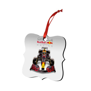 Redbull Racing Team F1, Χριστουγεννιάτικο στολίδι polygon ξύλινο 7.5cm