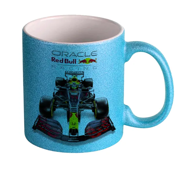 Redbull Racing Team F1 — Κούπα Σιέλ Glitter που γυαλίζει, κεραμική, 330ml