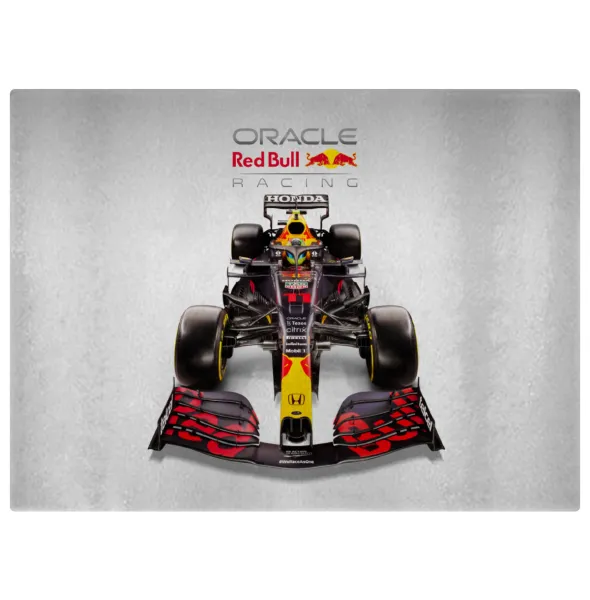 Redbull Racing Team F1 — Επιφάνεια κοπής γυάλινη (38x28cm)