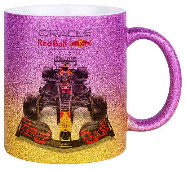 Redbull Racing Team F1 — Κούπα Χρυσή/Ροζ Glitter, κεραμική, 330ml