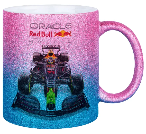 Redbull Racing Team F1 — Κούπα Χρυσή/Μπλε Glitter, κεραμική, 330ml