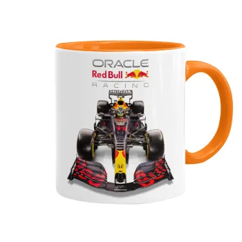 Redbull Racing Team F1, Mug colored orange, ceramic, 330ml