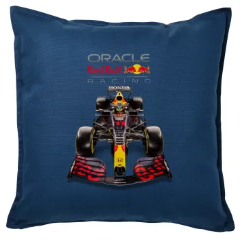 Redbull Racing Team F1, Μαξιλάρι καναπέ Μπλε 100% βαμβάκι, περιέχεται το γέμισμα (50x50cm)