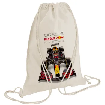 Redbull Racing Team F1, Τσάντα πλάτης πουγκί GYMBAG natural (28x40cm)