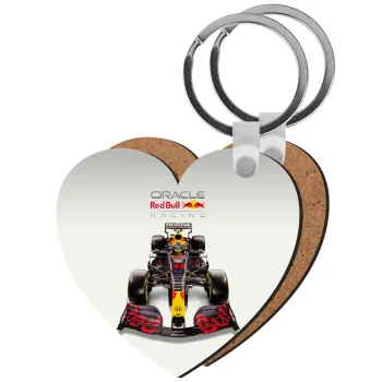 Redbull Racing Team F1, Μπρελόκ Ξύλινο καρδιά MDF
