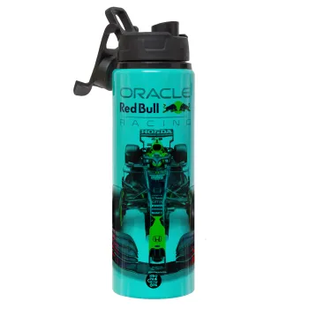 Redbull Racing Team F1, Μεταλλικό παγούρι νερού με καπάκι ασφαλείας, αλουμινίου 850ml