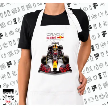 Redbull Racing Team F1, Ποδιά μακριά Σεφ ολόσωμη με τσέπες white (ΕΝΗΛΙΚΩΝ)