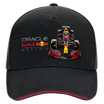 Redbull Racing Team F1, DRILL Καπέλο Ενηλίκων Ultimate ΜΑΥΡΟ/ΚΟΚΚΙΝΟ, (100% ΒΑΜΒΑΚΕΡΟ, ΕΝΗΛΙΚΩΝ, UNISEX, ONE SIZE)