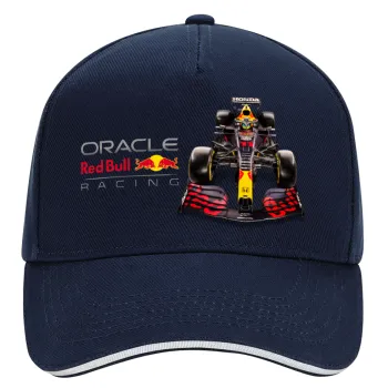 Redbull Racing Team F1, DRILL Καπέλο Ενηλίκων Ultimate ΜΠΛΕ/ΛΕΥΚΟ, (100% ΒΑΜΒΑΚΕΡΟ, ΕΝΗΛΙΚΩΝ, UNISEX, ONE SIZE)