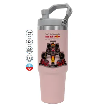 Redbull Racing Team F1, Pink color, 890ml (30oz) stainless Steel Tumbler with Handle