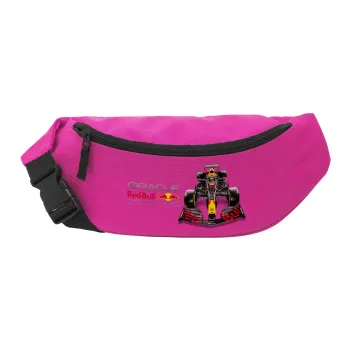 Redbull Racing Team F1, Unisex waist bag (banana) in PINK color with 2 pockets