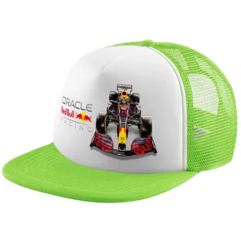 Redbull Racing Team F1, Child's Soft Trucker Hat with Green/White Mesh (POLYESTER, CHILDREN'S, ONE SIZE)