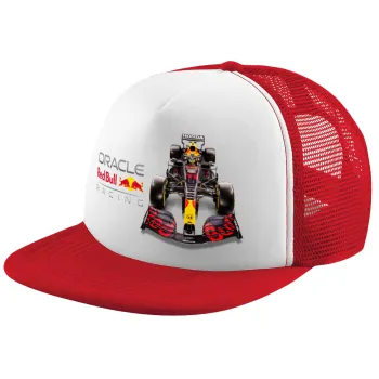 Redbull Racing Team F1, Καπέλο Ενηλίκων Soft Trucker με Δίχτυ Red/White (POLYESTER, ΕΝΗΛΙΚΩΝ, UNISEX, ONE SIZE)