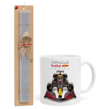 Redbull Racing Team F1, Easter Set, Ceramic Cup (330ml) & Easter aromatic flat candle (30cm) (GRAY)