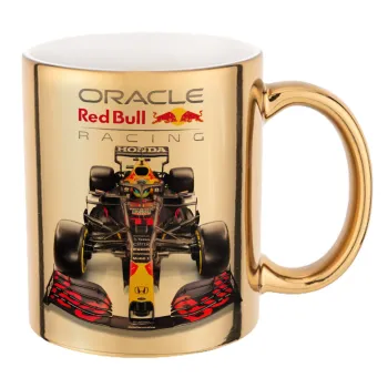 Redbull Racing Team F1, Mug ceramic, gold mirror, 330ml