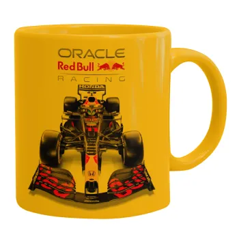 Redbull Racing Team F1, Ceramic coffee mug yellow, 330ml