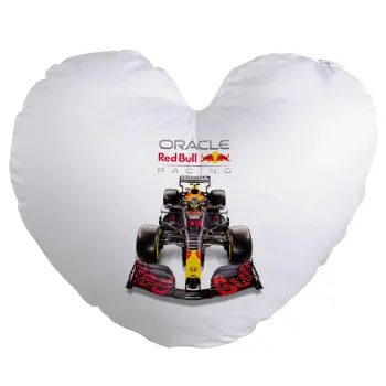 Redbull Racing Team F1, Μαξιλάρι καναπέ καρδιά 40x40cm περιέχεται το  γέμισμα