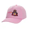 Casual children's baseball cap, 100% Cotton Twill, PINK (COTTON, CHILDREN'S, ONE SIZE)