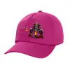 Children's Baseball Cap, 100% Cotton Twill, Fuchsia (COTTON, CHILDREN'S, UNISEX, ONE SIZE)