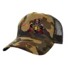 Adult Structured Trucker Hat, with Mesh, (Camouflage) Army (100% COTTON, ADULT, UNISEX, ONE SIZE)
