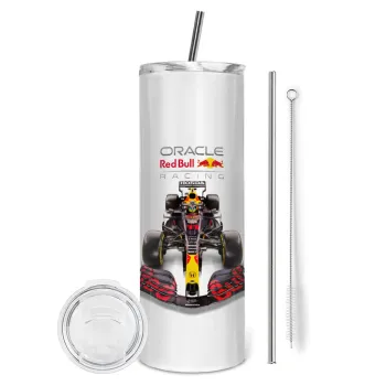 Redbull Racing Team F1, Tumbler stainless steel 600ml, with metal straw & cleaning brush