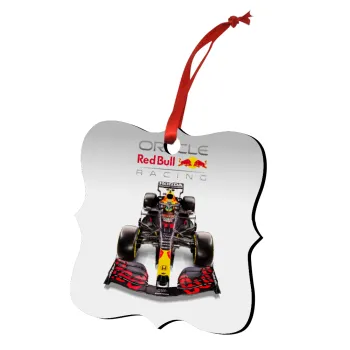 Redbull Racing Team F1, Christmas ornament polygon wooden 7.5cm