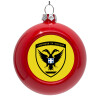 Red Christmas tree ornament bauble 8cm