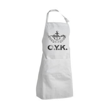 Ο.Υ.Κ., Adult Chef Apron (with sliders and 2 pockets)
