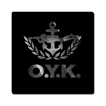 Ο.Υ.Κ., Τετράγωνο μαγνητάκι ξύλινο 6x6cm