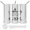 Tumbler ποτήρι θερμό από ανοξείδωτο ατσάλι 600ml, με μεταλλικό καλαμάκι & βούρτσα καθαρισμού