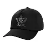 Adult Baseball Cap, 100% Cotton, Black (COTTON, ADULT, UNISEX, ONE SIZE)