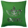 Sofa cushion Green 50x50cm includes filling