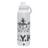 1L Stainless Steel Thermal Bottle with Phone Holder & Double Wall Insulation