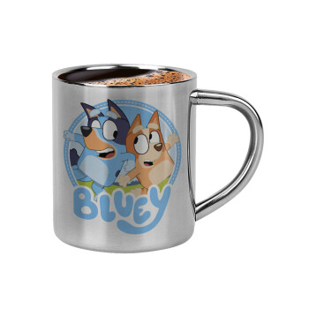 Bluey dog, Κουπάκι μεταλλικό διπλού τοιχώματος για espresso (220ml)