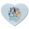 Mousepad heart 23x20cm