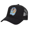 Trucker Hat with Mesh, Black, (COTTON, KIDS, UNISEX, ONE SIZE)