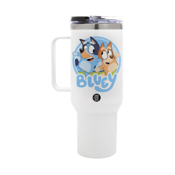 Bluey dog, Mega Stainless steel Tumbler with lid, double wall 1,2L