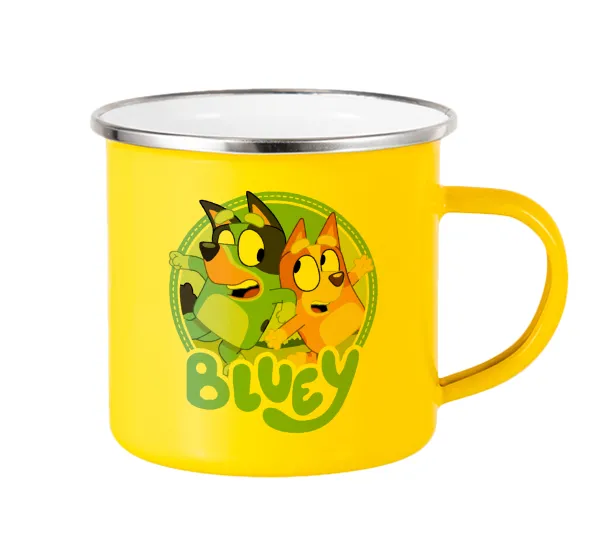 Μπλε — Yellow Enamel Metallic Cup 360ml