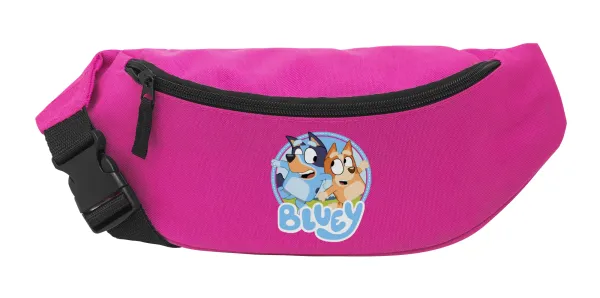 Μπλε — Unisex waist bag (banana) in PINK color with 2 pockets