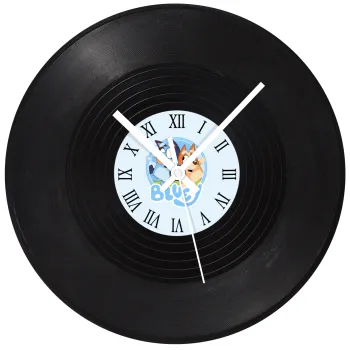 Μπλε, Ρολόι τοίχου Βινύλιο (30cm)