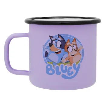 Μπλε, Κούπα Μεταλλική εμαγιέ ΜΑΤ Light Pastel Purple 360ml