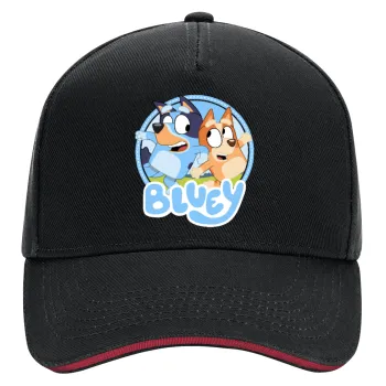 Μπλε, DRILL Adult Ultimate Hat BLACK/RED, (100% COTTON, ADULT, UNISEX, ONE SIZE)