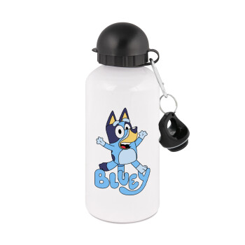 The Bluey, Metal water bottle, White, aluminum 500ml