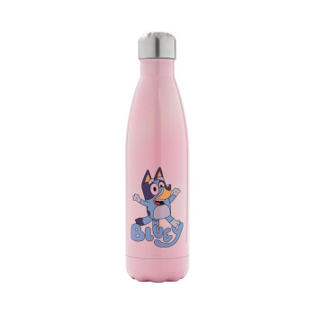 The Bluey, Metal mug thermos Pink Iridiscent (Stainless steel), double wall, 500ml