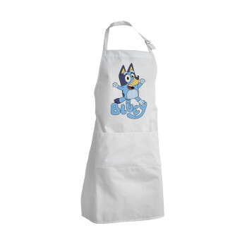 The Bluey, Adult Chef Apron (with sliders and 2 pockets)