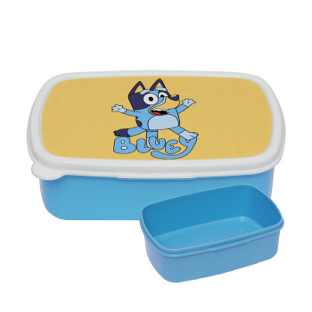 The Bluey, ΜΠΛΕ παιδικό δοχείο φαγητού (lunchbox) πλαστικό (BPA-FREE) Lunch Βox M18 x Π13 x Υ6cm